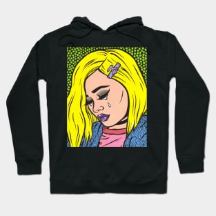 Blonde Grunge Sad Girl Hoodie